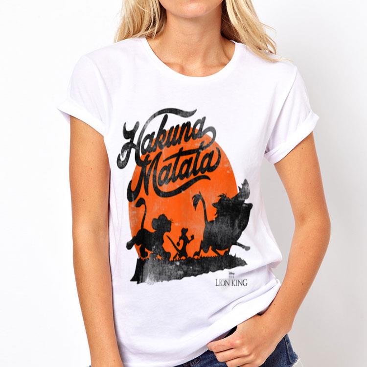 Disney Lion King Hakuna Matata Trio Orange Sunset shirt