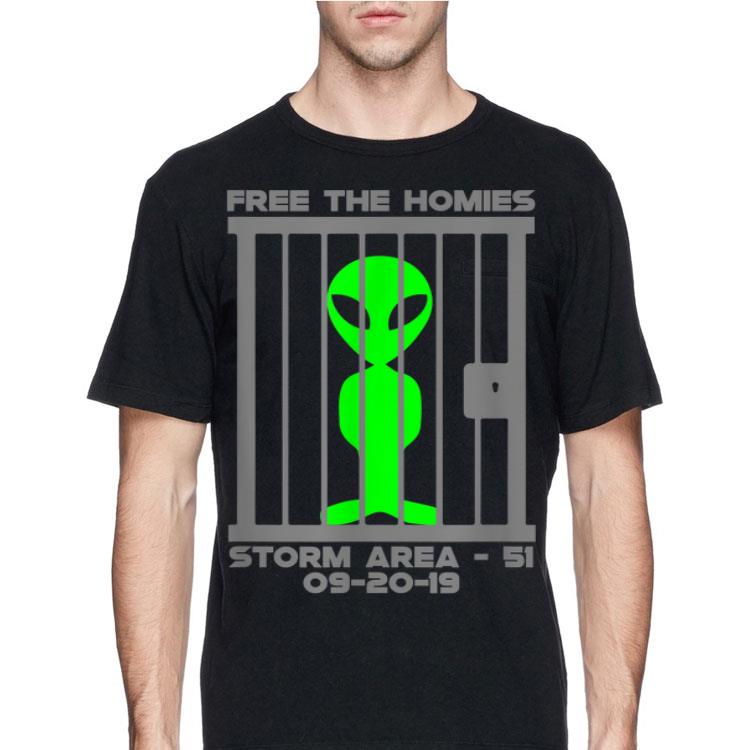 Free The Homies Area 51 Alien shirt