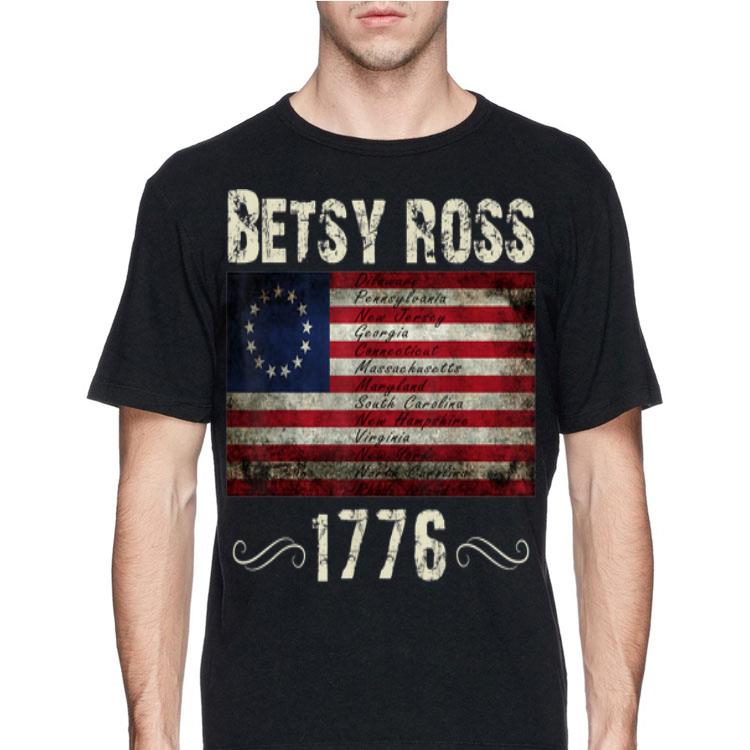 God Bless American Betsy Ross Flag 1776 shirt