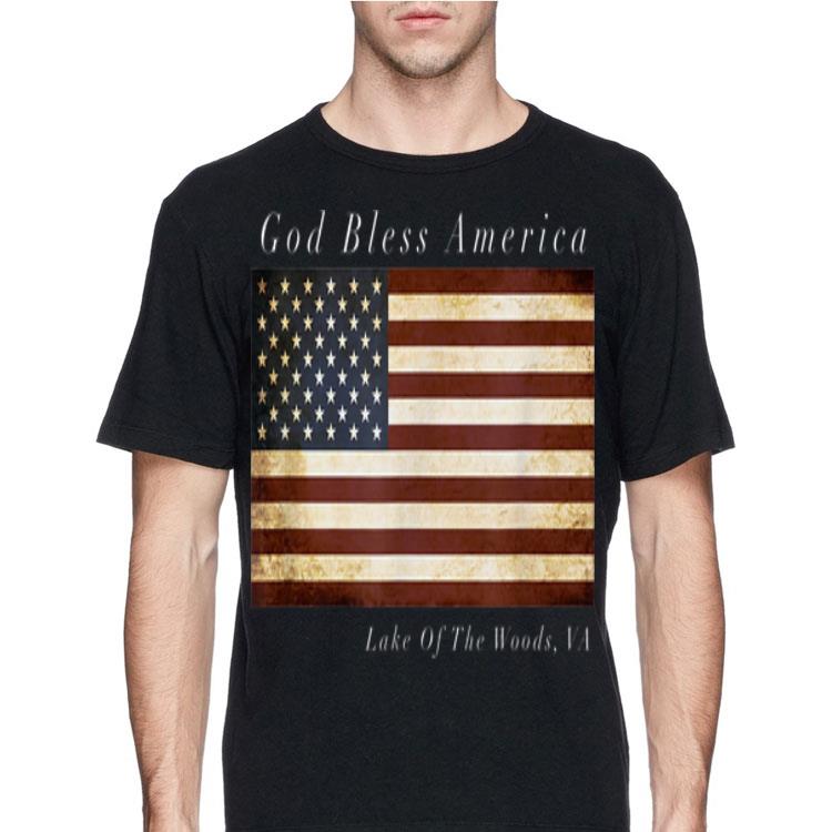 God Bless American Lake Of the Wood Va Usa Flag shirt