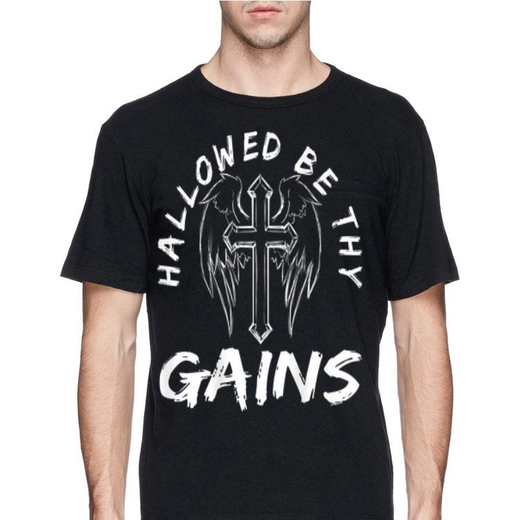 Hallowed Be Thy Gains Weightlifting shirt 8 Hallowed Be Thy Gains Weightlifting shirt