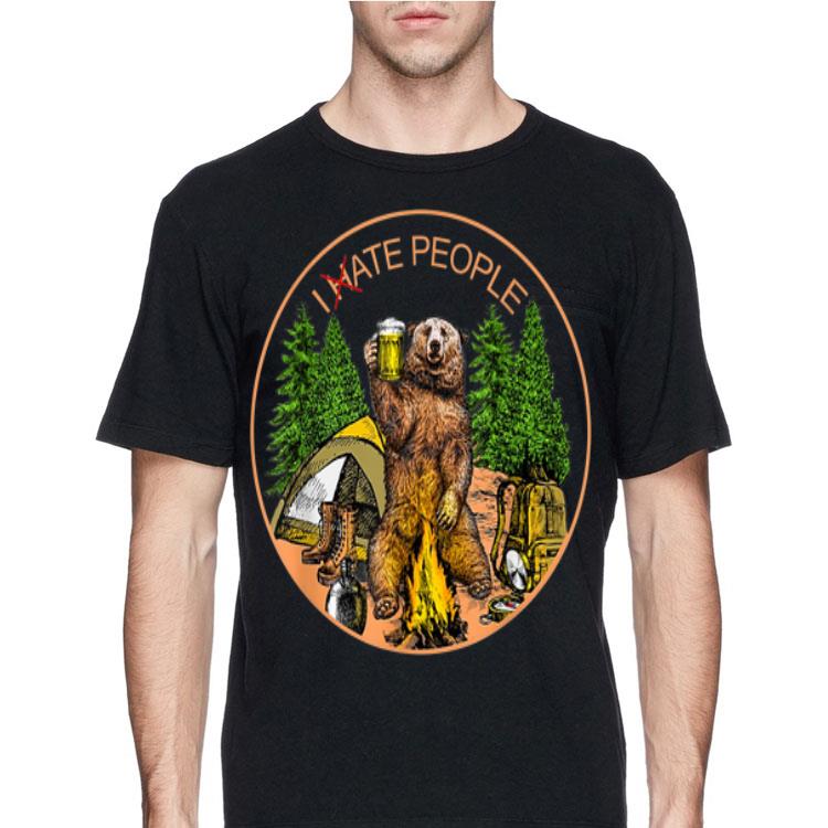 I hate people I eat people Bear Camping shirt