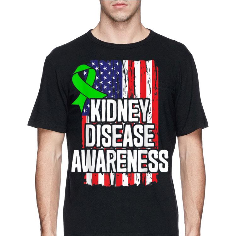 Kidney Disease Awareness American Flag shirt