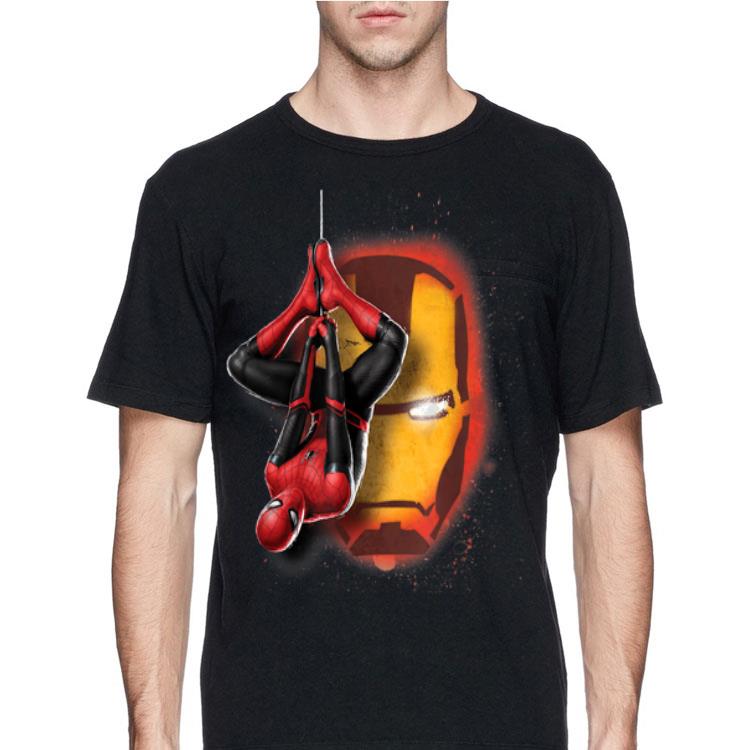 Marvel Spider-Man New Suit Far From Home Iron Man Head shirt