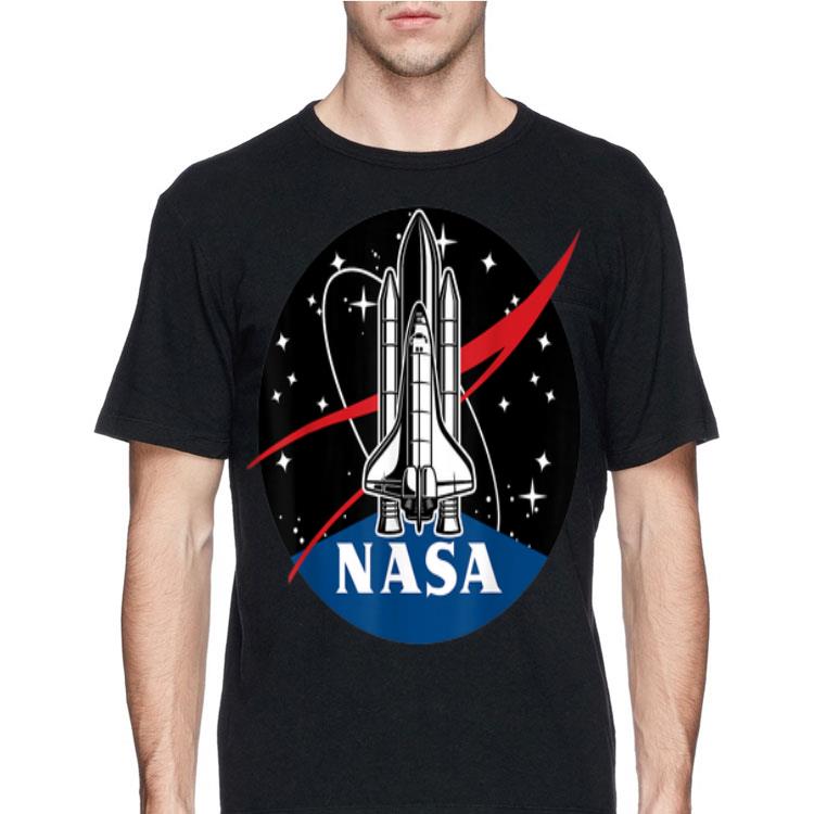 NASA Space Shuttle Take Off Logo Circle shirt