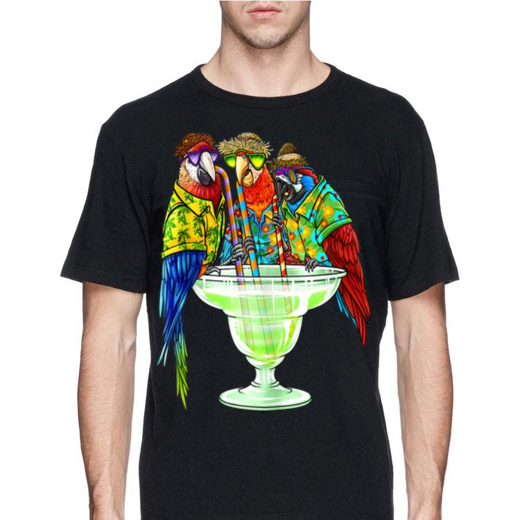 Parrots Drinking Margarita Hawaiin shirt