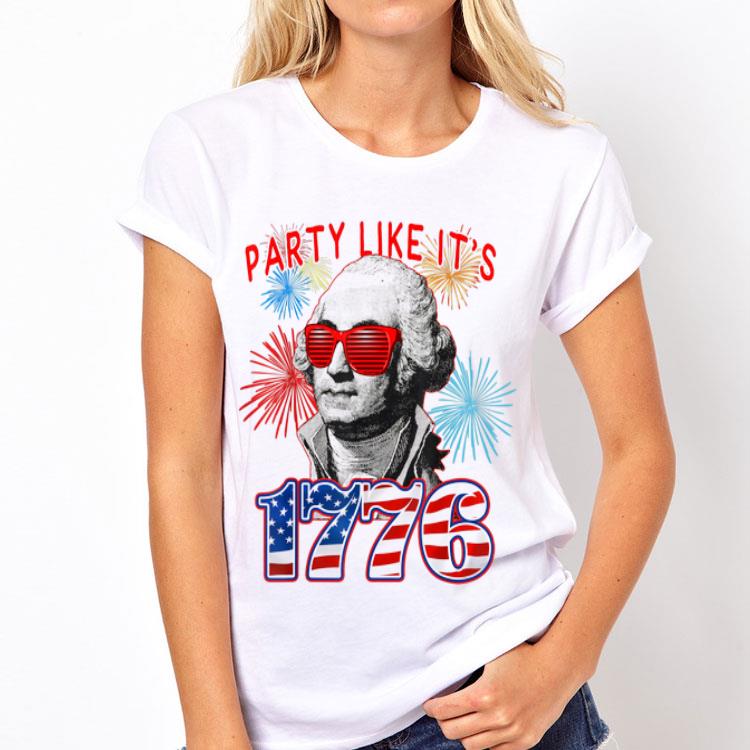 Party Like It Is 1776 4th of July George Washington Fireworks Sunglass Independence Day shirt 8 Party Like It Is 1776 4th of July George Washington Fireworks Sunglass Independence Day shirt