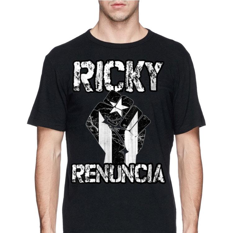 The Fist Ricky Renuncia Puerto Rico Flag shirt