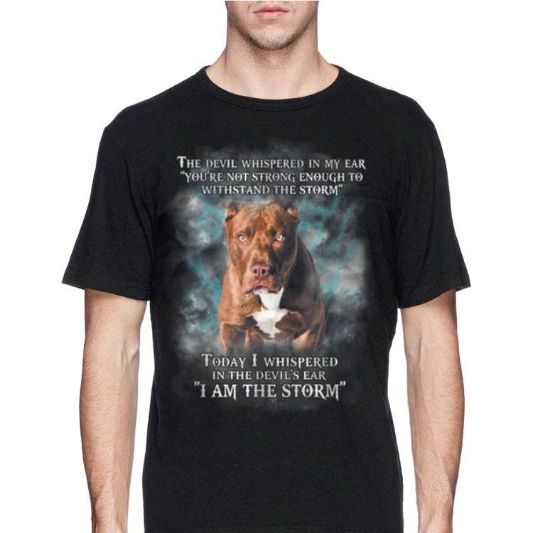 The devil whispered in my ear you're not strong enough to withstand the storm shirt
