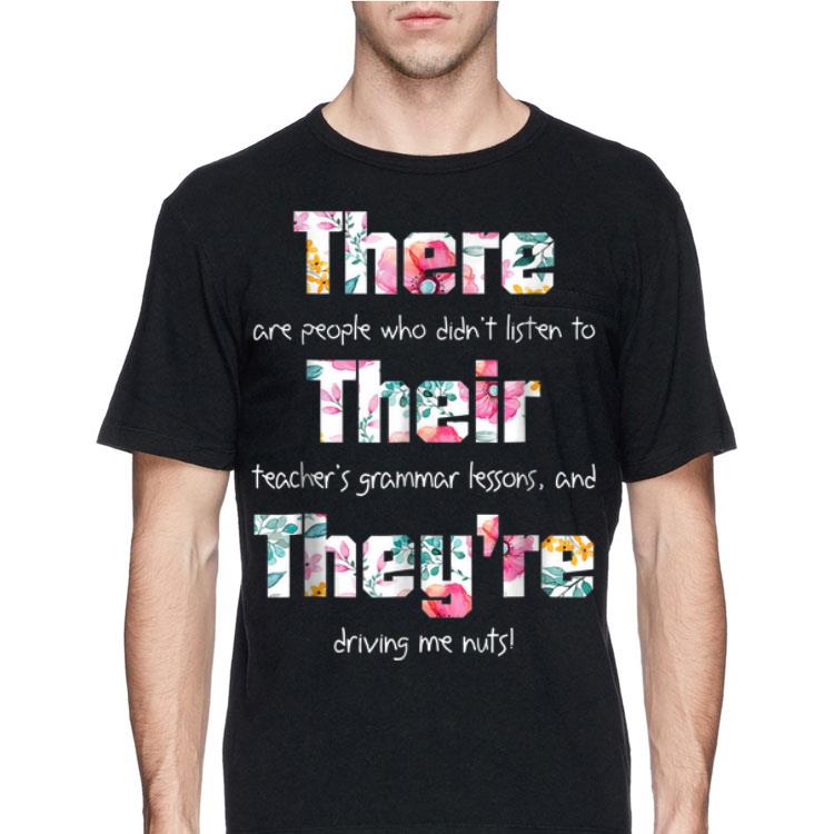 There Their They're English Grammar Floral shirt