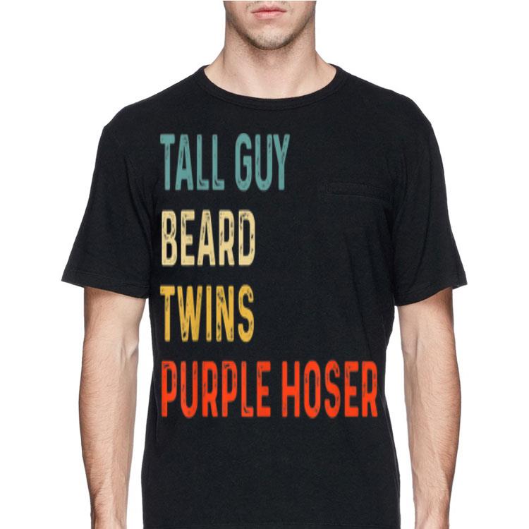 Vintage Tall Guy beard Twind Purple Hoser shirt