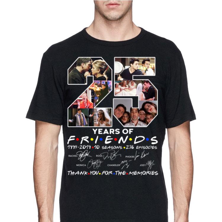 25 Years Of Friends Thank You For The Memories Signature shirt