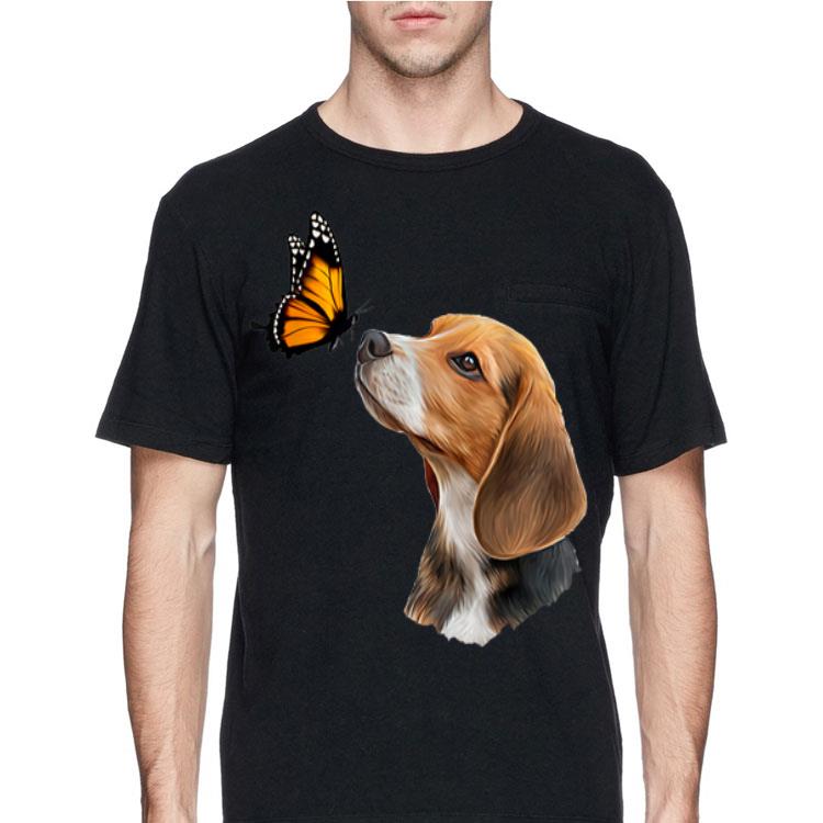 Beagle With Butterfly shirt 8 Beagle With Butterfly shirt