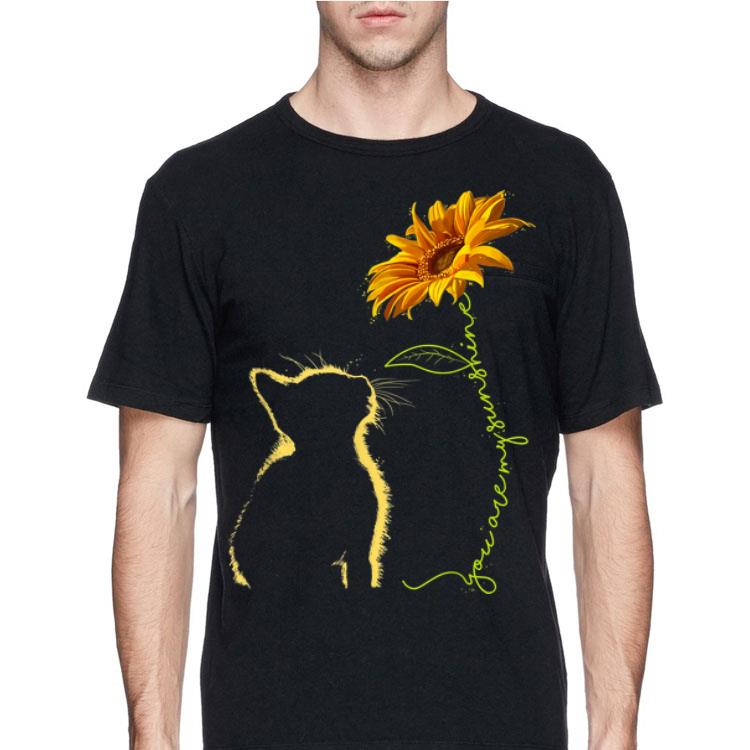 Cat You Are My Sunshine Sunflower shirt