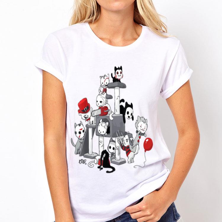 I Love Cats Horror Kitties Halloween shirt