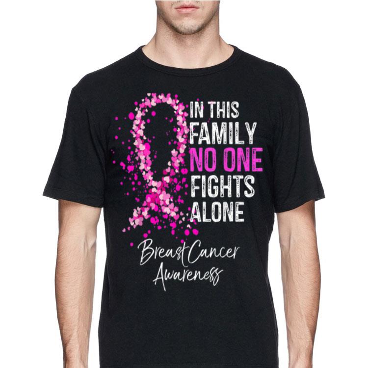 In This No One Fights Alone Breast Cancer Awareness shirt