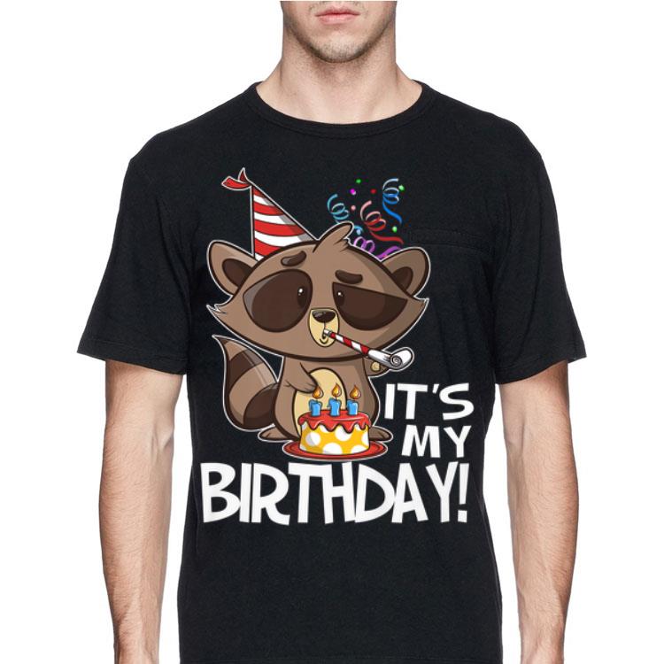 It's My Birthday Party Raccoon shirt