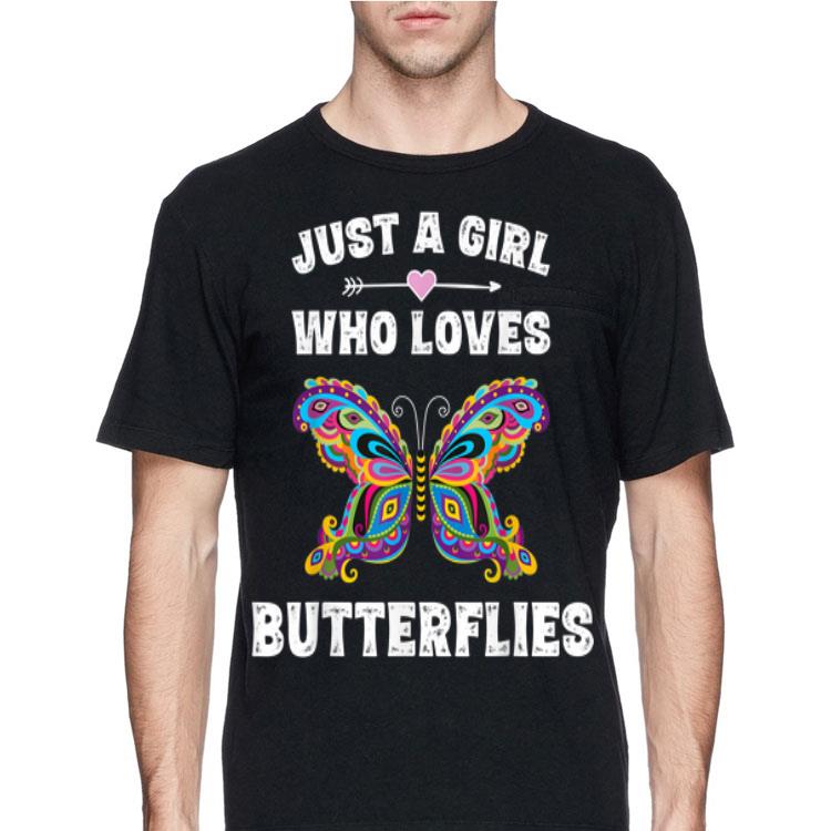 Just A Girl Who Love Butterflies shirt