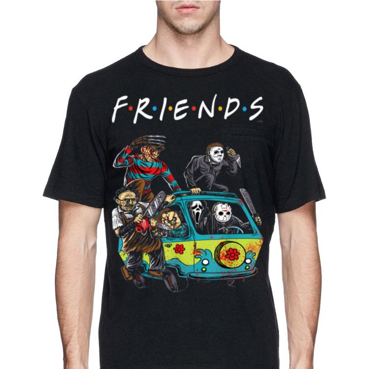 Michael Myers Friends In Bus With Horror Character shirt