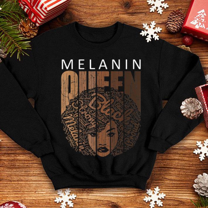 Natural Afro Melanin Queen African American shirt