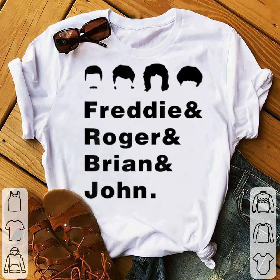 Queen Freddie Roger Brian And John shirt