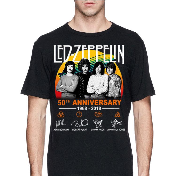 50th Anniversary Led Zeppelin 1968-2018 Signatures shirt 8 50th Anniversary Led Zeppelin 1968-2018 Signatures shirt