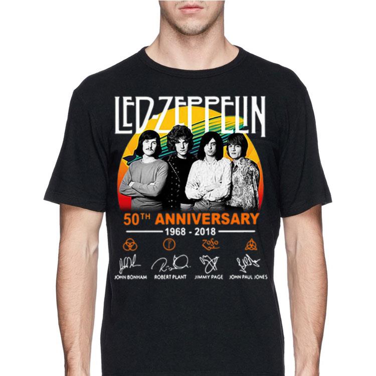 50th Anniversary Led Zeppelin 1968-2018 Signatures shirt