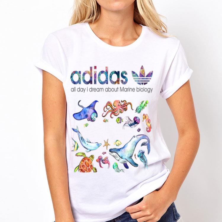 All Day I Dream About Marine Biology Adidas shirt