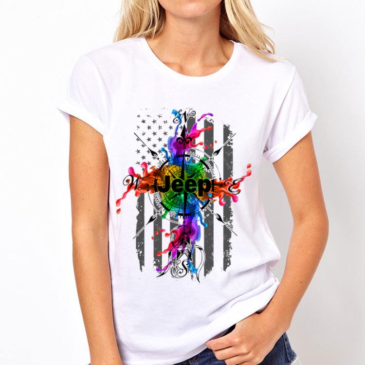 Jeep Compass Color American Flag shirt