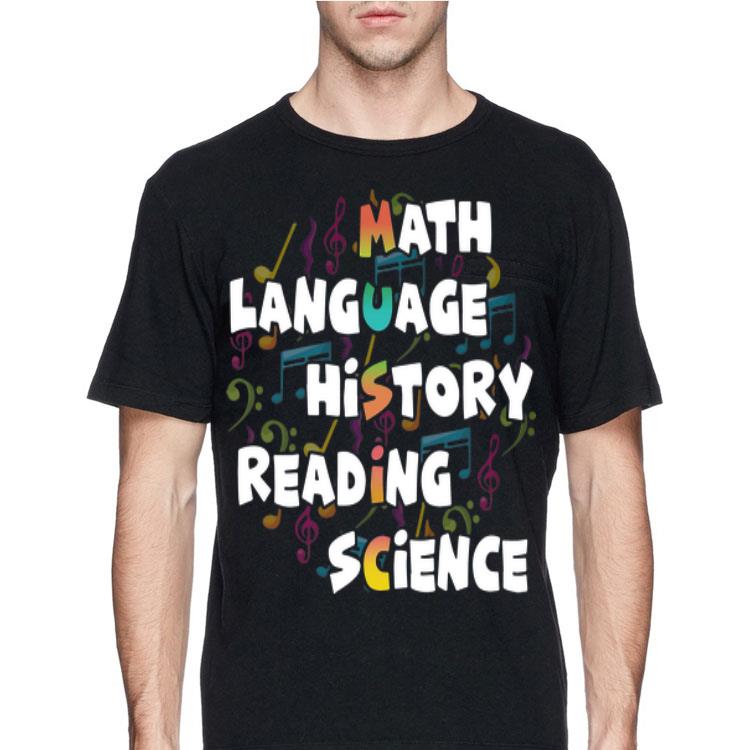 Math Language History Reading Science shirt 8 Math Language History Reading Science shirt