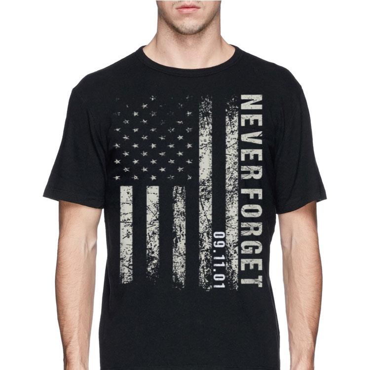 Never Forget 09.11.2001 American Flag shirt