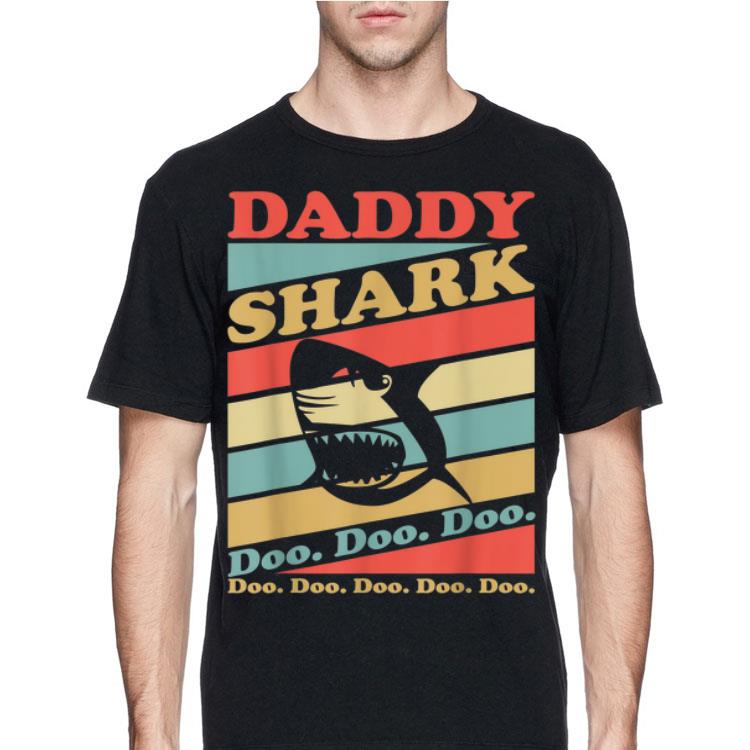 Retro Vintage Daddy Shark Doo Doo Doo shirt