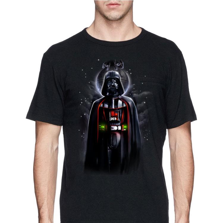 Star Wars Darth Vader With Death Star Portrait shirt