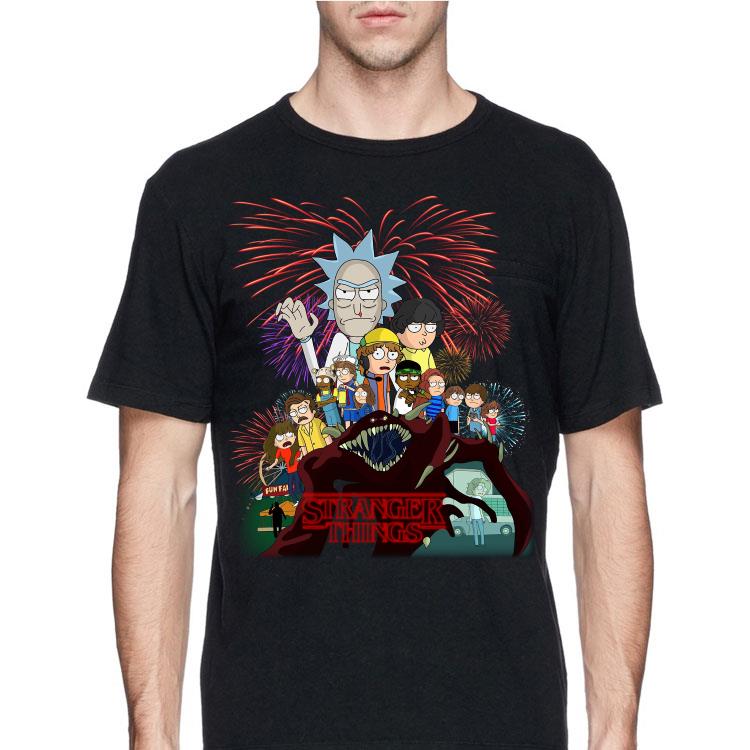 Stranger Things Rick And Morty Version shirt