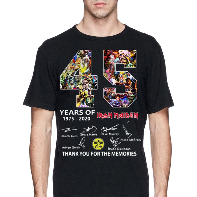 Thank You The Memories 45 Years Of Iron Maiden Signatures shirt
