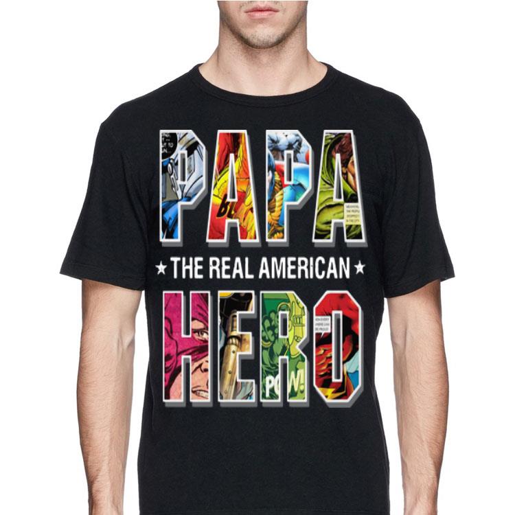 The Real American Hero Superheroes Papa shirt