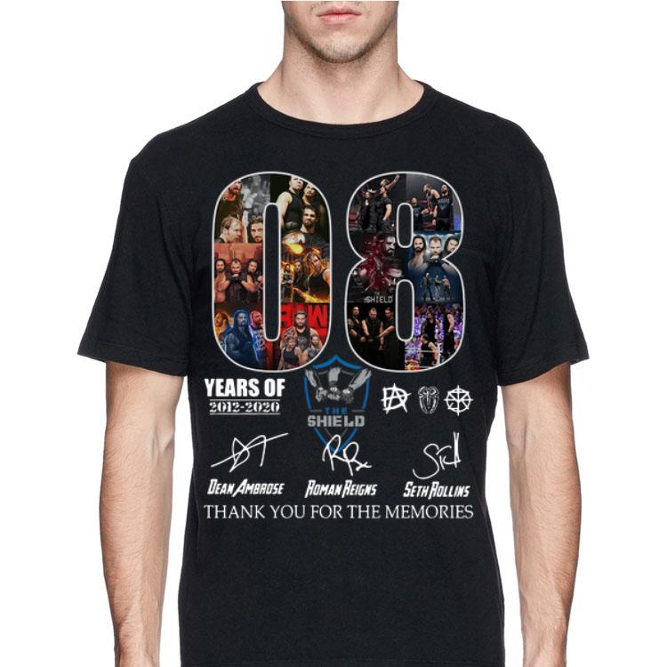 The Shield Thank You For The Memories 08 Years Signatures shirt