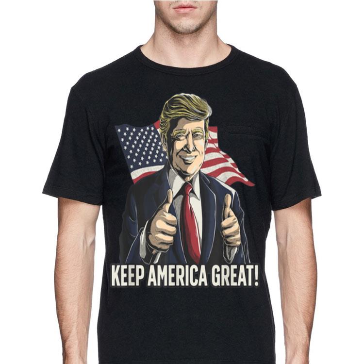 Trump 2020 Keep America Great Election American Flag shirt