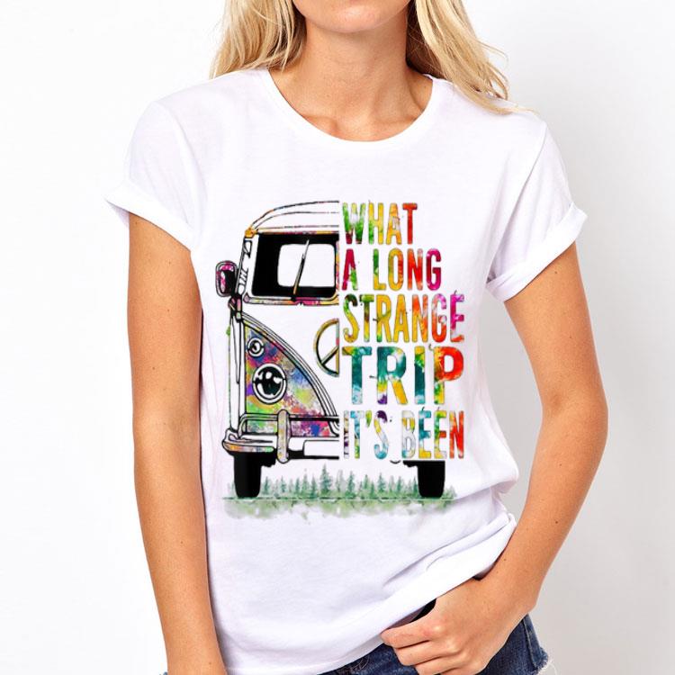 What A Long Strange Trip It's Been Hippie Bus shirt