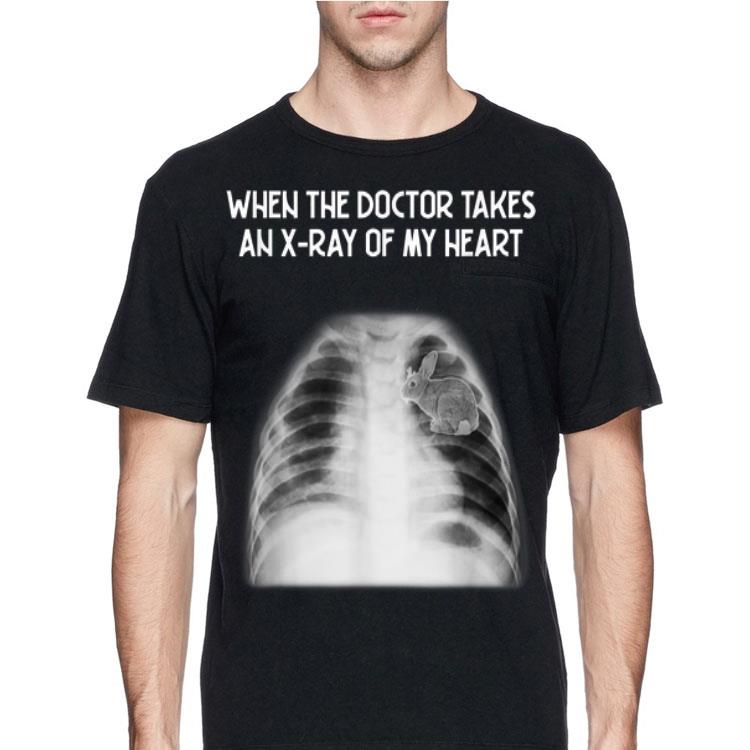 When the doctor takes an X-ray of my heart rabbit shirt