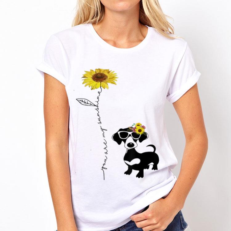 You Are My Sunshine Sunflower Dachshund shirt