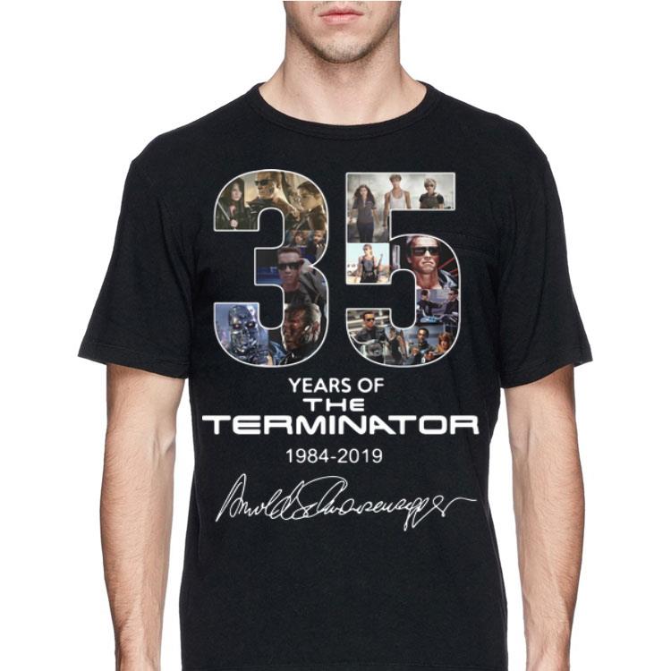 35 Years Of The Terminator 1984-2019 Signatures shirt