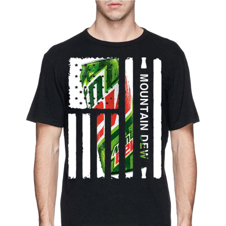 American Flag Mountain Dew shirt