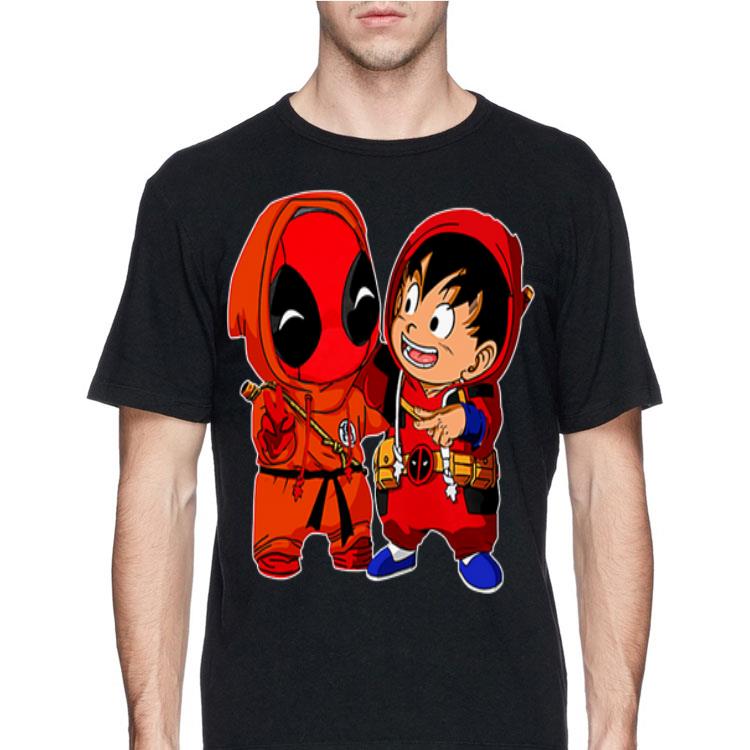 Baby Deadpool and Son Goku kid shirt