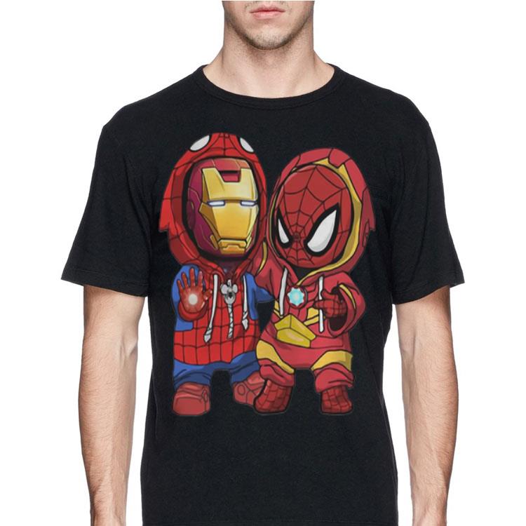 Baby Iron Man And Spider Man Marvel shirt