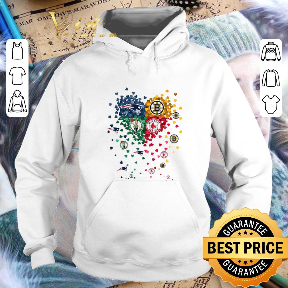 Best Patriots Boston Sport Teams Bruins Celtics Tiny Hearts Shape shirt