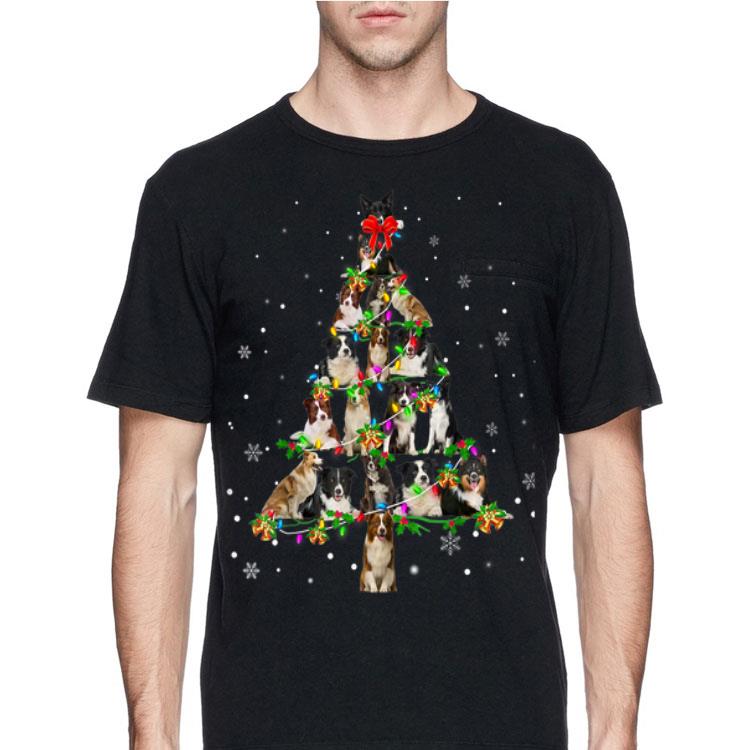 Border Collie Christmas Tree shirt