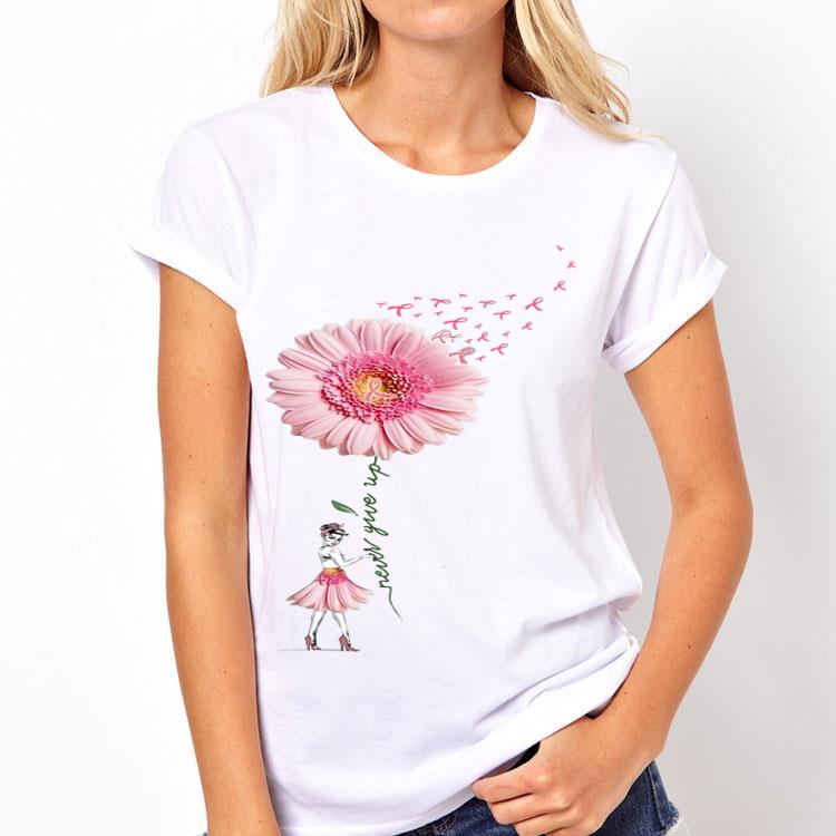 Breast Cancer Flower Girl Never Give Up shirt 8 Breast Cancer Flower Girl Never Give Up shirt