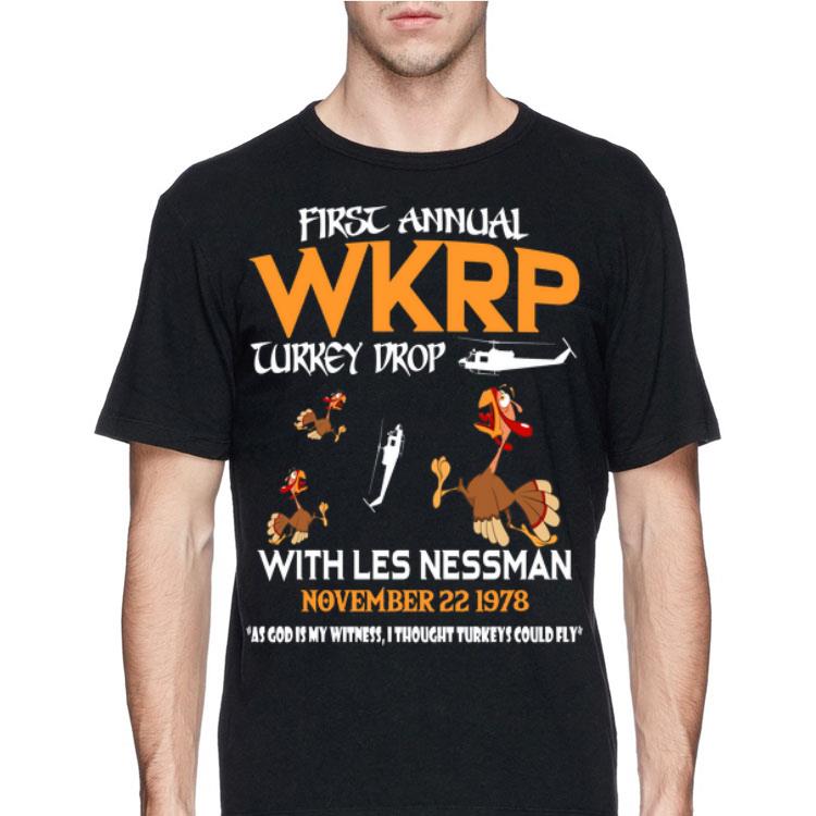 First Annual WKRP Turkey Drop With Les Nessman shirt