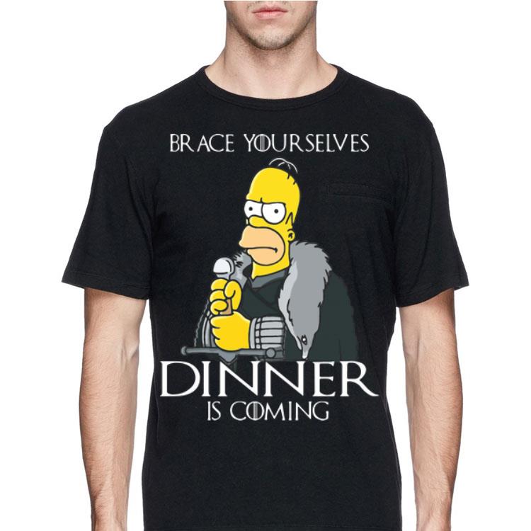 Game Of Thrones The Simpsons Brace Yourselves Dinner Is Coming shirt